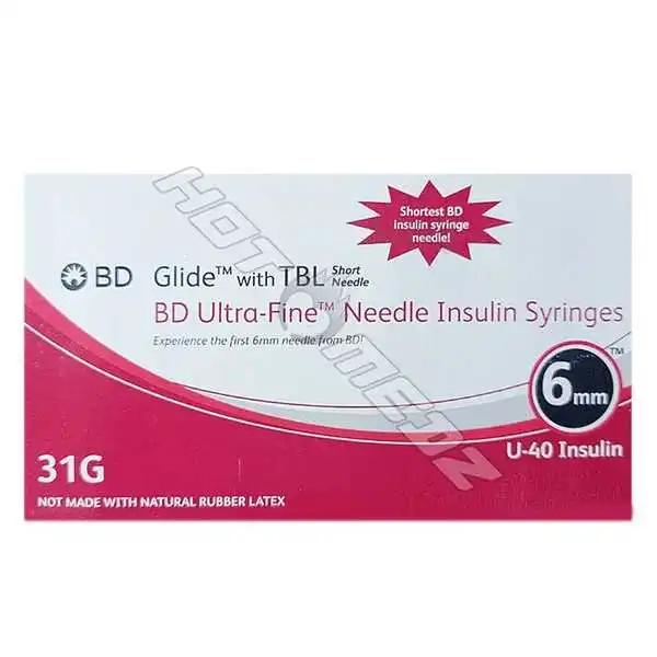 BD Insulin Syringes U40 31G 6mm