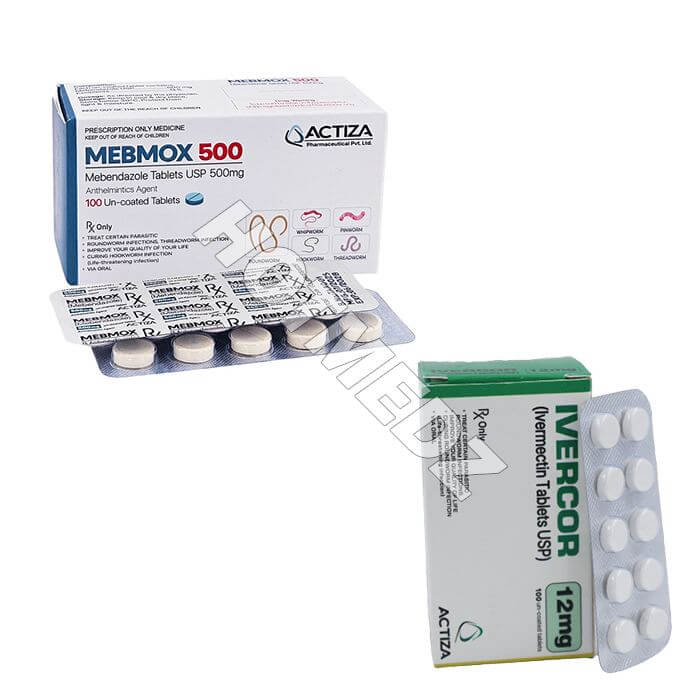 Ivercor 12 mg & Mebmox 500 mg_