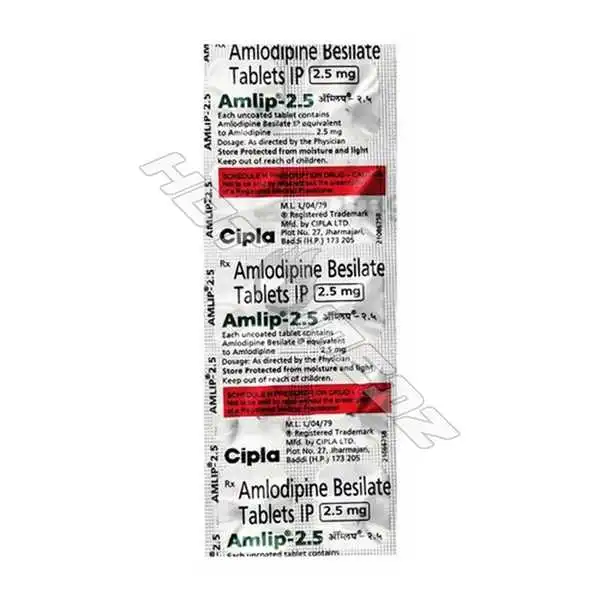 Amlodipine Besilate 2.5mg Tablet
