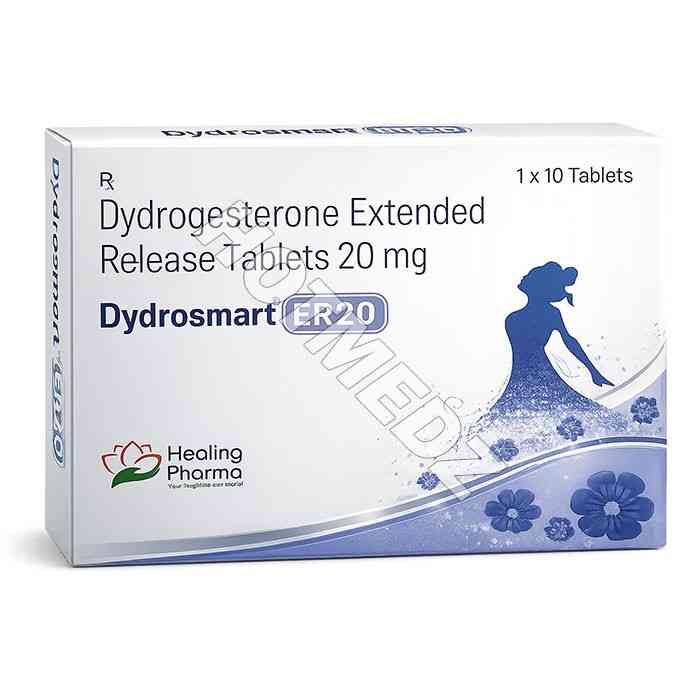 Dydrosmart ER 20 mg Tablet (Dydrogesterone)